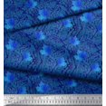 thumbnail image 2 of Soimoi polyester Crepe Fabric Texture & Autumn Leaves Print Fabric by the Yard 42 Inch Wide, 2 of 3