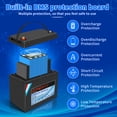 thumbnail image 3 of KEPWORTH Lithium Battery 12V 100Ah LiFePO4 Batteries with 100A BMS, Deep Cycle Rechargeable Lithium Iron Phosphate Battery, for Solar, Marine, Trolling Motor, 3 of 7