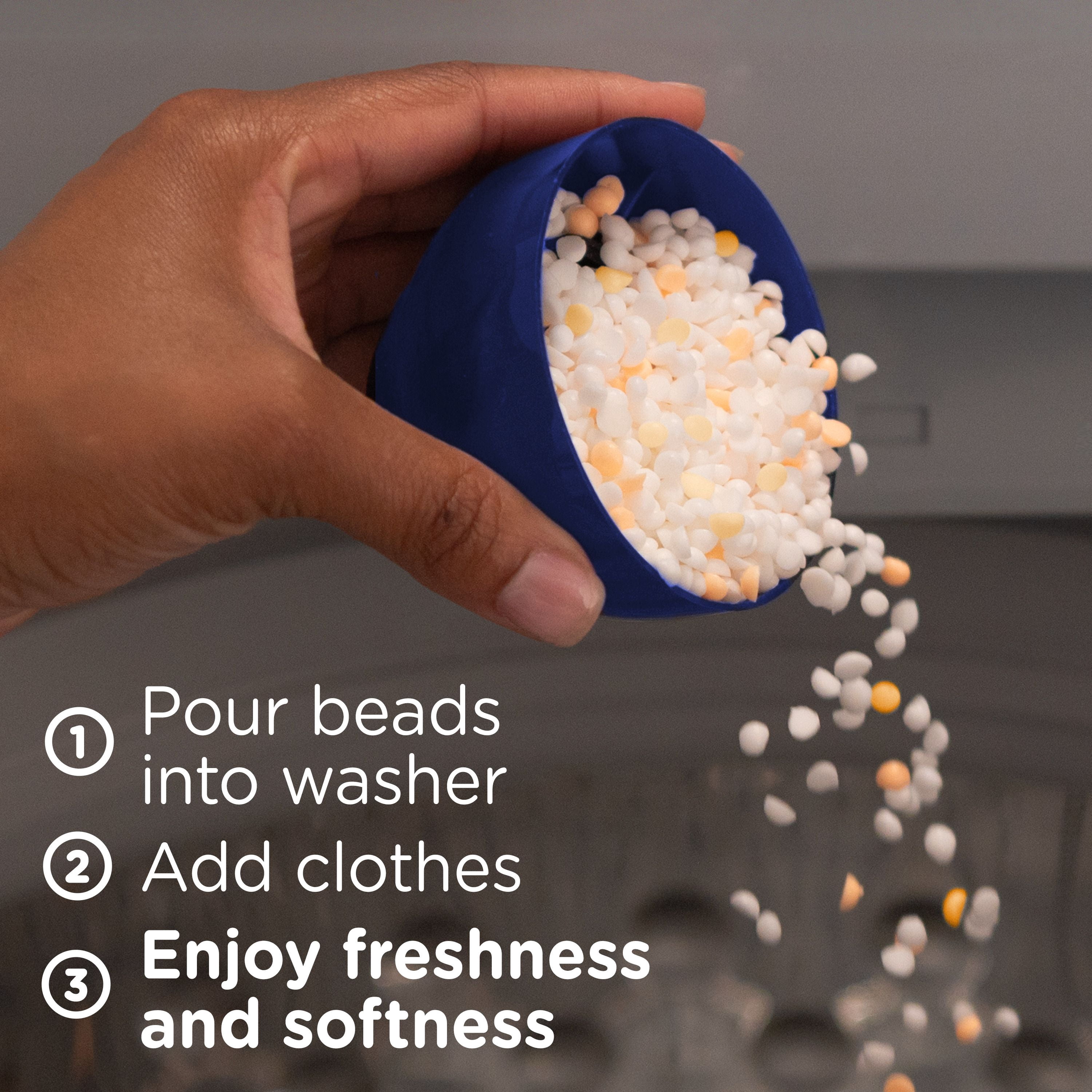 Downy Comfy Cozy In-Wash Laundry Scent Booster Beads, Toasted Vanilla Scent, Fabric Sottener Beads and Freshness