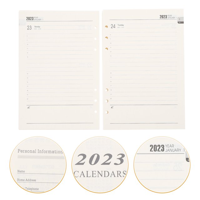 WEUVEB 1Set White Lined Paper Professional Loose Leaf Paper for Writing and Planning Use