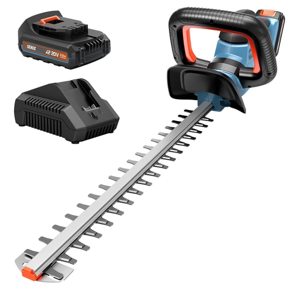 SENIX HTX2-M Taille-Haies à Batterie 18 Pouces 20V, Double Action, Capacité de Coupe 0,75 Pouces, avec Batterie 2,0ah et Chargeur Inclus, Sans Fil