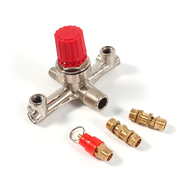 Régulateur de Compresseur d'Air en Alliage Valve Joint de Piston avec VRing, Régulation Haute Tension, Structure de Jauge de Gaz Originale, Adapté pour Compresseur d'Air à Piston