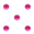 thumbnail image 3 of Transemion 1/2/3/5 Fondant Mold Portable Replacement Flexible Home Kitchen Bakery Baking Pastry Cake Pudding Chiffon Mould Accessories Type 4 5PCS, 3 of 6