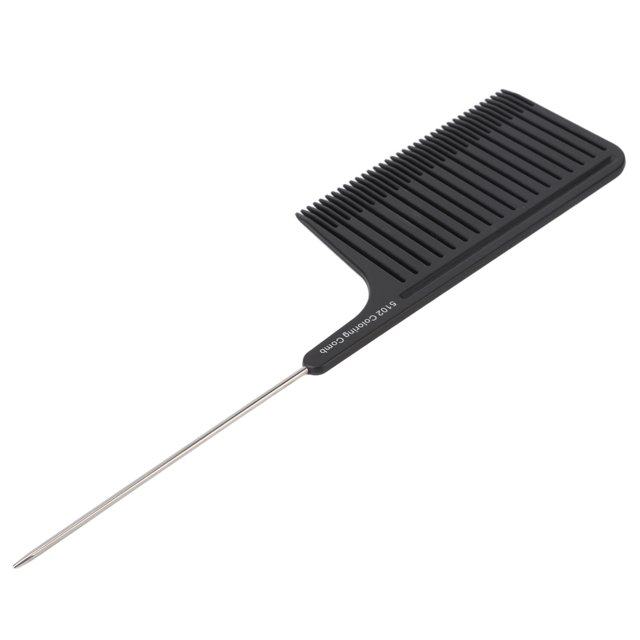 Peigne de Cheveux pour le Tissage, Coiffure Salon de Coiffure Professionnel Peigne Coiffeur en Acier Inoxydable Peigne de Queue pour Salon de Coiffure à la Maison