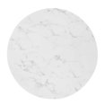 thumbnail image 4 of Modway Verne 28" Artificial Marble Dining Table in Gold White, 4 of 6