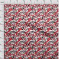 thumbnail image 4 of oneOone Rayon Red Fabric Skull Craft Projects Decor Fabric Printed By The Yard 56 Inch Wide, 4 of 4