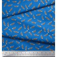 thumbnail image 3 of Soimoi Blue Rayon Fabric Eagle Feather Decor Fabric Printed Yard 56 Inch Wide, 3 of 3