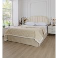 thumbnail image 3 of Gouchee Home Grid Double Bedskirt – Quilted Cement Bed Skirt, Soft Brushed Microfiber, 54x77x14", Machine Washable, 3 of 6