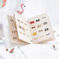 thumbnail image 3 of Earring Organizer Book Design Earring Holder Travel Hinged Ear Studs for Books, Capable To Hold 42 Pairs, 3 of 9