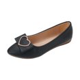 thumbnail image 2 of LSLJS Talon Plat Incliné Pointu Chaussures Simples pour Femmes Amour Semelle Arquée Peu Profonde Chaussures de Travail, Chaussures Simples pour Femmes, 2 of 4