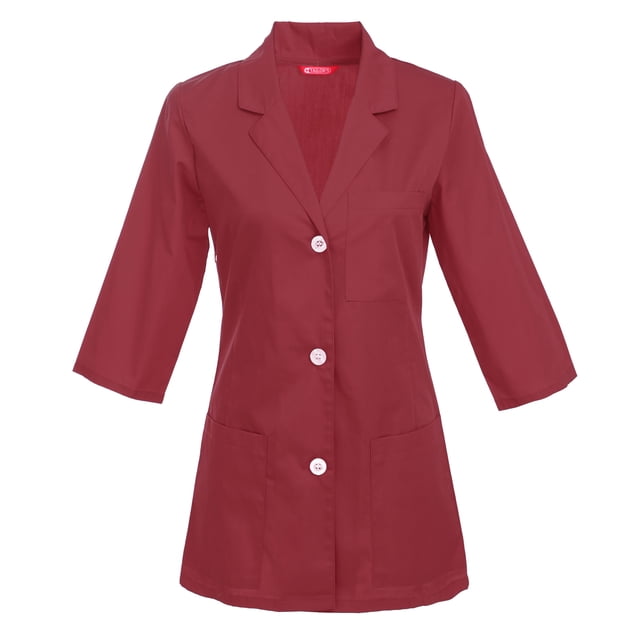 Manteau de Laboratoire de Consultation pour Femmes, Manches 3/4, Longueur de 29 Po