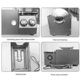 thumbnail image 4 of Glass Coffee Bean Roaster, Adjustable Temperature Automatic Roaster with Timer, Built in Copper Wire Motor, Suitable for a Variety of Foods, 60 200 degrees Celsius  Heating, 4 of 7