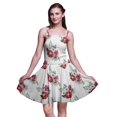 thumbnail image 1 of Bimba Robe Soleil Mini à Taille Smockée pour Femmes à Imprimé Floral, Tenue de Fête d'Été pour les Vacances - Moyen, 1 of 5