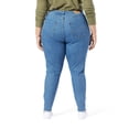 thumbnail image 3 of Levi Strauss Signature.™ Red Women's Plus High Rise Skinny Jeans, 3 of 3