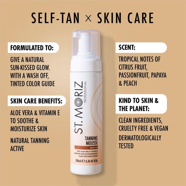 St Moriz Professional Instant Self Tanning Mousse Medium - Walmart.ca