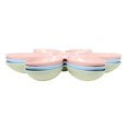 thumbnail image 4 of 6 en 1 Bols en Plastique pour Animaux de Compagnie pour Chiens Chiens Sans Forme de Pétale Glissée Bols d'Alimentation en Eau pour Animaux de Compagnie Multiples, 4 of 5