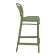 thumbnail image 4 of Compamia Marcel Tabouret de Comptoir Contemporain en Résine pour Intérieur et Extérieur Vert Olive, 4 of 5