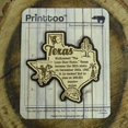 thumbnail image 1 of USA Texas State Map Wooden Magnet Souvenir Fridge Magnet Gift, 1 of 4