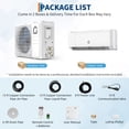 thumbnail image 4 of Energy-Efficient Mini Split Air Conditioner & Heater – 9000 BTU, 18.5 SEER2, Ductless Inverter, Quiet Operation, WiFi & Remote Control, Easy Install Kit, Cools & Heats Rooms Up to 450 Sq.Ft, 4 of 8