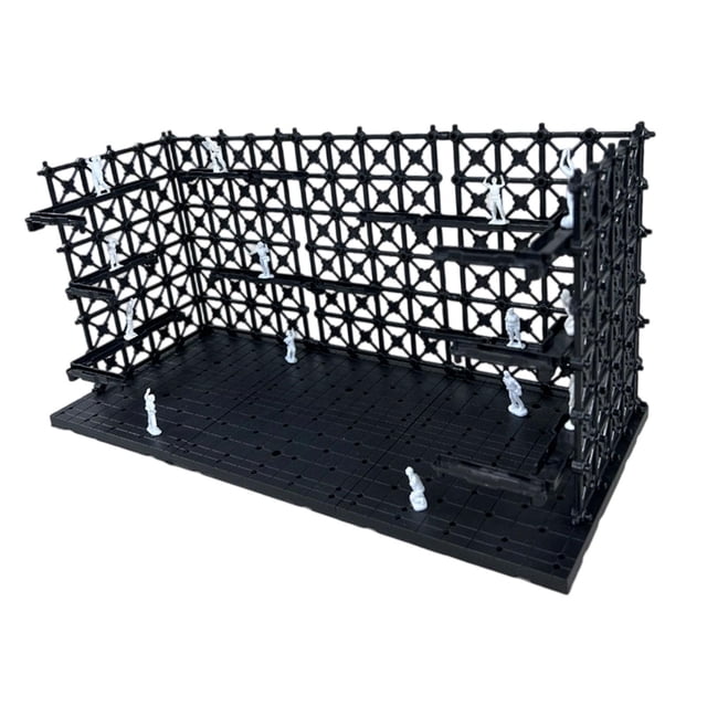 lionlar Interlocking Display Base Character Doll Display Box Transforming Robot Rack 32cmx14.3cmx16cm