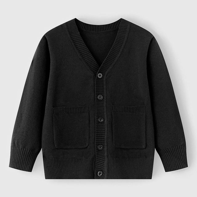 Cameland Autumn and Winter New Fashion Children's Knitted Cardigan Jacket Boys Solid Color Button Sweater Coat
