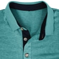 thumbnail image 3 of Besolor Men's Short Sleeve Golf Shirts Casual Button up Athletic Work Business Collared Lightweight Tops Blouse, 3 of 3