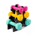 thumbnail image 2 of PRISP Dumbbells Set with Rack, 3 Pairs of Neoprene Free Weights with Stand, 2 of 9