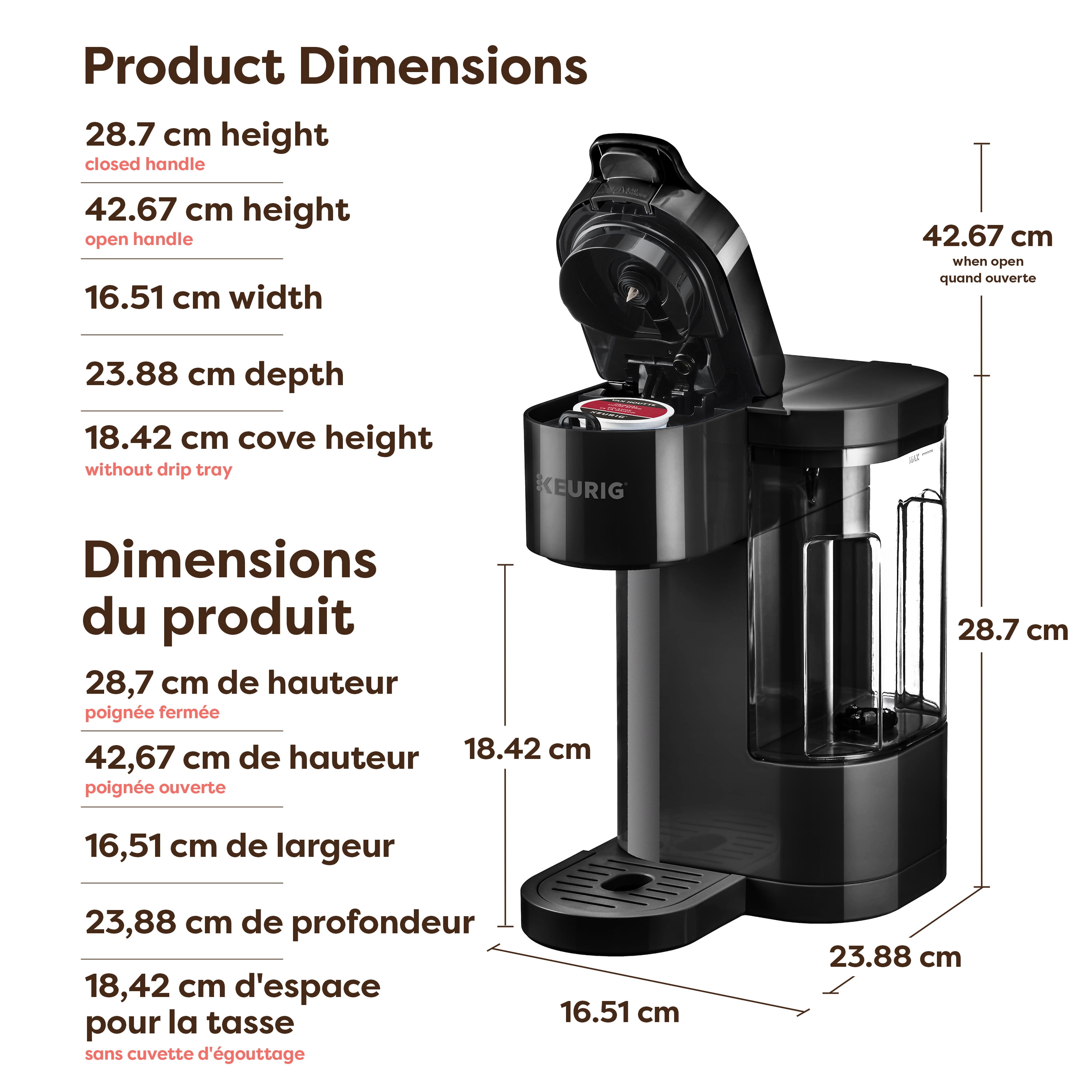Cafetière une tasse à la fois pour capsule K-Cup® Keurig® K-Express Essentials® Gen 2