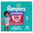thumbnail image 2 of Pampers Couches - Cruisers 360° - Taille 6, Ajustement Anti-Fuites jusqu'à 100 %, Conçues pour les Bébés Actifs, Couche-Culotte à Enfiler, Attaches Faciles à Enlever Conçues pour des Changes Faciles, 2 of 22