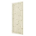 thumbnail image 3 of Wood & Hart 42" Rustic Unfished Knotty Pine Barn Door, 3 of 5
