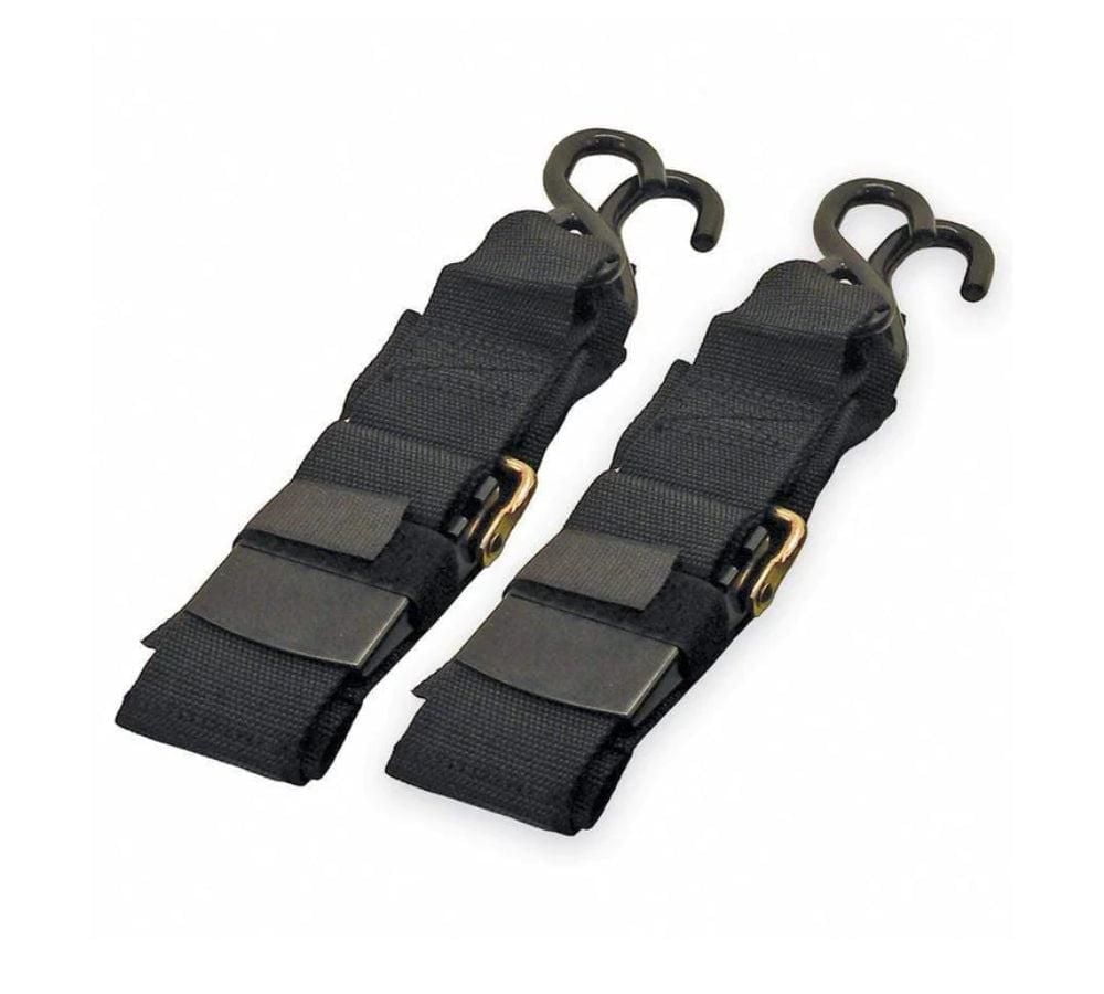 Transom Tie-Down Straps - Heavy Duty Adjustable Marine Tie Down Straps  2" x 48", Trailer Boat Transom Strap for Boating Safety, Jetski & PWC Trailer  (Set of 2)