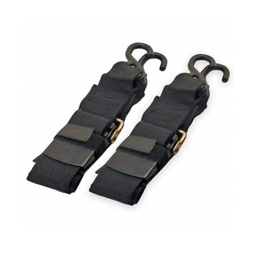 Transom Tie-Down Straps - Heavy Duty Adjustable Marine Tie Down Straps  2" x 48", Trailer Boat Transom Strap for Boating Safety, Jetski & PWC Trailer  (Set of 2)