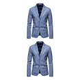 thumbnail image 4 of Maytalsory Stylish And Professional Suit Jackets For Timeless And Classic Style Slim Fit blue XL 2Set, 4 of 6