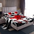thumbnail image 1 of Erosebridal Japanese-Style Sheet Set King, Red Maple Tree Bedding Sets King Size, Watercolor Ink Decor 4pcs, 1 of 7