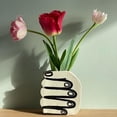 thumbnail image 4 of Vases à Main Uniques Vase Décoratif en Résine en Forme de Main, Vase à Fleurs Amusant pour Centre de Table, Vase Moderne Décoratif, 4 of 8
