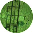 thumbnail image 1 of Ahgly Company Machine Washable Indoor Round Transitional Deep Emerald Green Area Rugs, 6' Round, 1 of 7