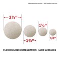 thumbnail image 2 of Super Sliders Avec Gorilla Glue feutre pack valeur Beige 136pc, 2 of 9