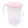 thumbnail image 2 of Miangastore Pichet de Boisson en Plastique 1 Pce 2500 ml Résistant à la Chaleur Pichet d'Eau Froide Pichet à Jus avec Poignée (Rose), 2 of 8
