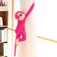 thumbnail image 4 of Watermelon Red Long Arm Monkey Plush Stuffed Animal 24 Inch Hanging Decor Toy Soft Doll For Room Decoration Childrens Gift With Squeeze Sound, 4 of 7