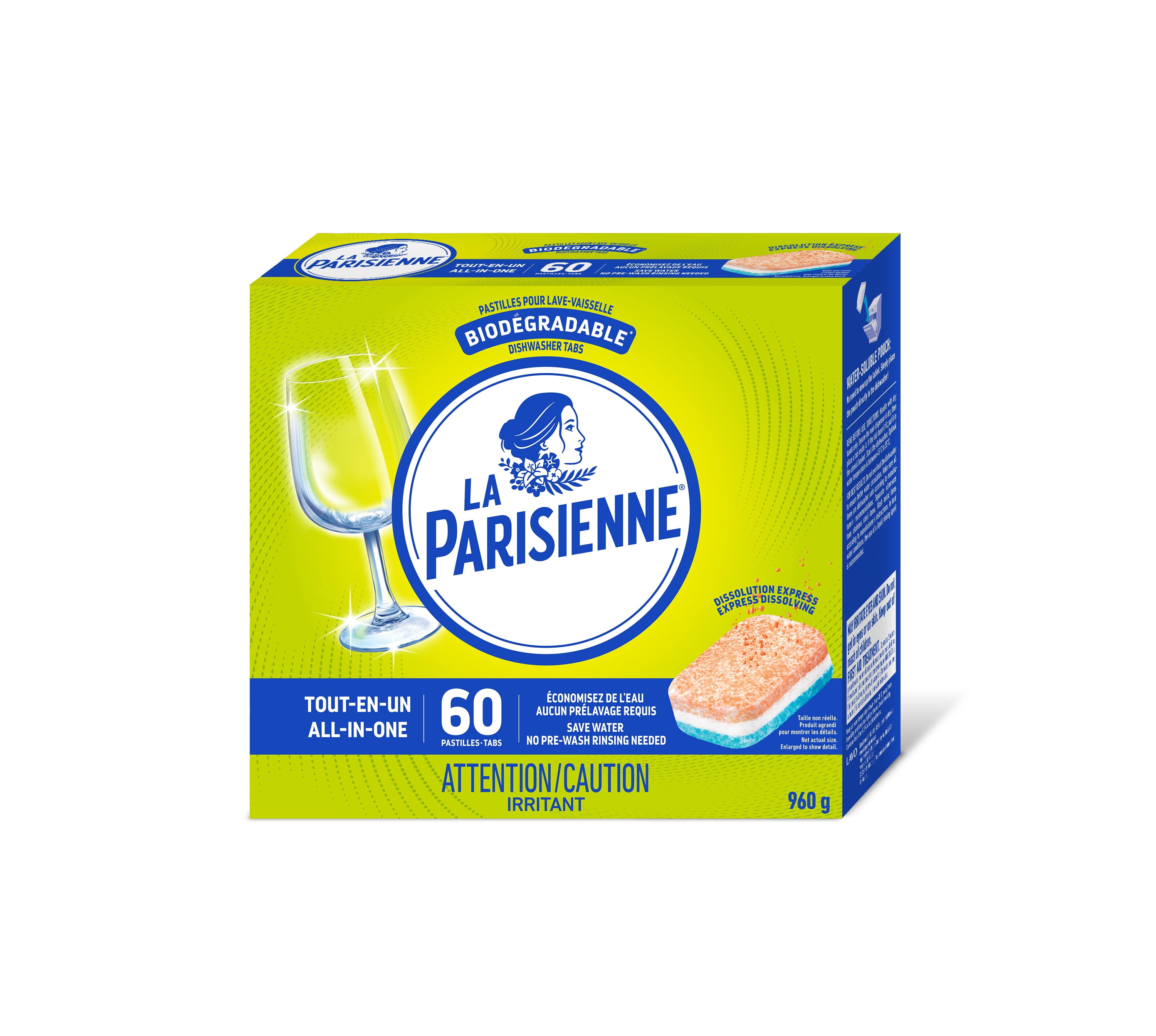Pastilles pour Lave-Vaisselle La Parisienne 60 unités