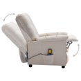 thumbnail image 5 of vidaXL Electric Recliner Chair Cream Fabric, 5 of 5