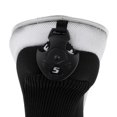 thumbnail image 3 of Housse de Club de Golf en Maille, Couvre-Chef Utilitaire Hybride avec Étiquette Numérotée, Gris, 3 of 8