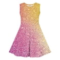 thumbnail image 4 of Liquidation d'Économies d'Été! WRKEKC Robe d'Été pour Fille, Robe Décontractée pour Fille, Robe d'Été Sans Manches à Encolure Ronde avec Imprimé à Paillettes pour Fille, Robe pour Enfant de Taille Moyenne avec Taille Cintrée 4 Ans, 4 of 7