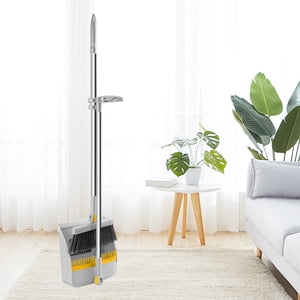 tumgatte Brooms And Dustpan Set Double-layer Scraper Foldable Dustpan Non-stick Hair Dustpan Sweeping Brooms 180-degree Rotatable Brooms For Vertical Storage Summer Savings