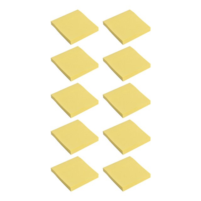 Pop Up Sticky Notes, 3x3 Self-Stick Notes, Yellow Color 10 Pads, 100 Sheets/Pad, Mini Rectangular Sticky Notes, Self Stick Pads, Medical Sticky Notes, Teacher Notepads, Basic Office Supplies