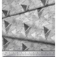 thumbnail image 3 of Soimoi Gray Cotton Duck Fabric Facets Triangle Geometric Decor Fabric Printed Yard 44 Inch Wide, 3 of 3
