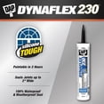 thumbnail image 4 of DAP Dynaflex 230® Premium Elastomeric Caulking Sealant.  Advanced Latex Formula with Silicone-like Toughness, Indoor/Outdoor, Cartridge, Black, 300ml, 4 of 7