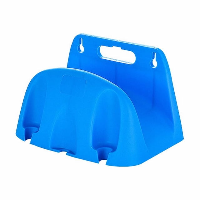IMENGL Clearance! Delayuji Hooks for Hanging Water Pipe Organizer Wall Rack Garden Blue Wall Mounted Storage Rack Simple Type Hose Pipe Rope Reel Hanger Holder Cable Storage Bracket One Size Blue