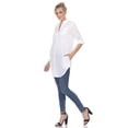 thumbnail image 3 of White Mark Tunique Classique à Boutons pour Femme, 3 of 6