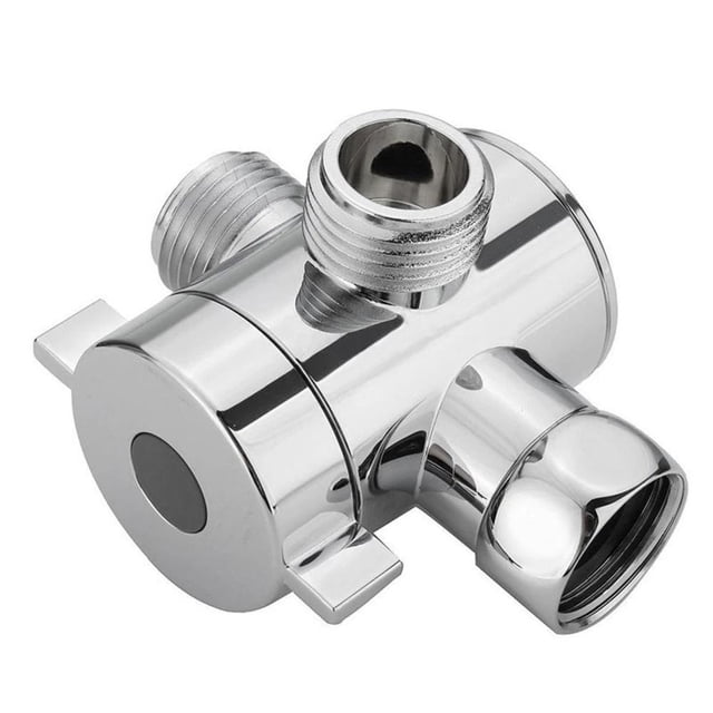 Faucet Diverter 3 Way Shower Head Diverter Faucet Diverter Valve Bathroom Universal System Component Replacement Part Valves For Bathroom